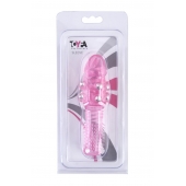 Стимулирующая розовая насадка с шишечками и шипами - 13,5 см. - Toyfa Basic - в Севастополе купить с доставкой