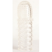 Прозрачная закрытая гелевая насадка - 13,5 см. - Toyfa Basic - в Севастополе купить с доставкой