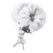 Наручники с белой меховой опушкой - ToyFa - купить с доставкой в Севастополе