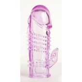 Фиолетовая насадка с коготком и шипами - 13 см. - Toyfa Basic - в Севастополе купить с доставкой