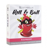 Стимулирующий презерватив-насадка Roll   Ball Raspberry - Sitabella - купить с доставкой в Севастополе