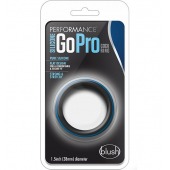 Черно-синее эрекционное кольцо Silicone Go Pro Cock Ring - Blush Novelties - в Севастополе купить с доставкой