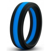 Черно-синее эрекционное кольцо Silicone Go Pro Cock Ring - Blush Novelties - в Севастополе купить с доставкой