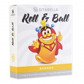 Стимулирующий презерватив-насадка Roll   Ball Banana - Sitabella - купить с доставкой в Севастополе