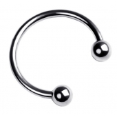 Серебристая подкова на головку пениса - ToyFa - купить с доставкой в Севастополе