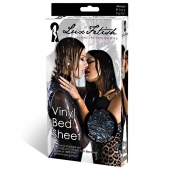 Черная виниловая ткань-простынь для эротических игр - Lux Fetish - купить с доставкой в Севастополе