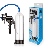 Прозрачная вакуумная помпа Sex Expert с насосом - Sex Expert - в Севастополе купить с доставкой