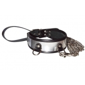Стильный ошейник с металлическим блеском и поводком - Sitabella - купить с доставкой в Севастополе