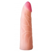 Фаллическая насадка на трусики харнесс - 17,5 см. - LOVETOY (А-Полимер) - купить с доставкой в Севастополе