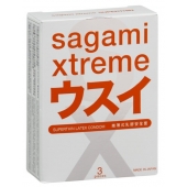 Ультратонкие презервативы Sagami Xtreme SUPERTHIN - 3 шт. - Sagami - купить с доставкой в Севастополе