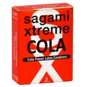 Ароматизированные презервативы Sagami Xtreme COLA - 3 шт. - Sagami - купить с доставкой в Севастополе