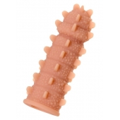 Телесная реалистичная насадка KOKOS Extreme Sleeve 04 с дополнительной стимуляцией - 12,7 см. - KOKOS - в Севастополе купить с доставкой