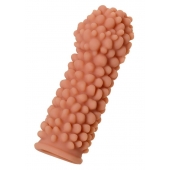 Телесная реалистичная насадка KOKOS Extreme Sleeve 08 с дополнительной стимуляцией - 12,7 см. - KOKOS - в Севастополе купить с доставкой