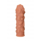 Телесная реалистичная насадка KOKOS Extreme Sleeve 11 с дополнительной стимуляцией - 12,7 см. - KOKOS - в Севастополе купить с доставкой