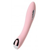 Розовый силиконовый вибратор с электростимуляцией TESLA G-POINT - 21 см. - ToyFa - купить с доставкой в Севастополе