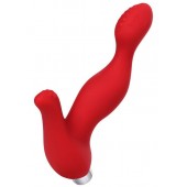 Красный силиконовый вибростимулятор простаты Proman - 12,5 см. - ToyFa - в Севастополе купить с доставкой