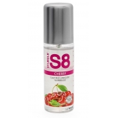 Смазка на водной основе S8 Flavored Lube со вкусом вишни - 125 мл. - Stimul8 - купить с доставкой в Севастополе