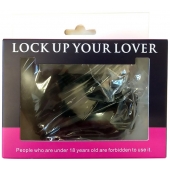 Черные меховые наручники Love с ключиками - Baile - купить с доставкой в Севастополе