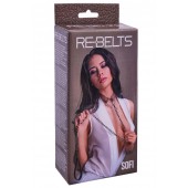 Коричневый поводок и чокер с кольцом Sofi - Rebelts - купить с доставкой в Севастополе