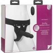 Черный полый вибрострапон Body Extensions BE Aroused - 17,78 см. - Doc Johnson - купить с доставкой в Севастополе
