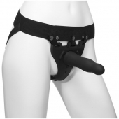 Черный полый вибрострапон Body Extensions BE Aroused - 17,78 см. - Doc Johnson - купить с доставкой в Севастополе