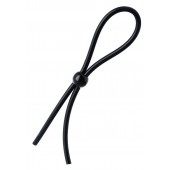 Черное лассо на пенис с одной бусиной - A-toys - в Севастополе купить с доставкой