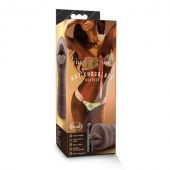 Коричневый мастурбатор-ротик Heather - Blush Novelties - в Севастополе купить с доставкой