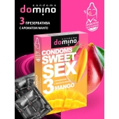 Презервативы для орального секса DOMINO Sweet Sex с ароматом манго - 3 шт. - Domino - купить с доставкой в Севастополе