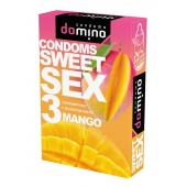 Презервативы для орального секса DOMINO Sweet Sex с ароматом манго - 3 шт. - Domino - купить с доставкой в Севастополе