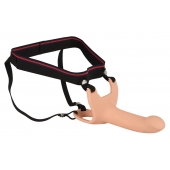 Силиконовый полый страпон на ремнях Silicone Strap-on - 16 см. - Orion - купить с доставкой в Севастополе