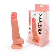 Телесный реалистичный фаллоимитатор на присоске - Erowoman-Eroman