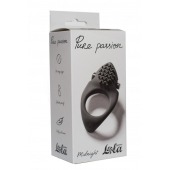 Черное эрекционное виброкольцо Pure Passion Midnight - Lola Games - в Севастополе купить с доставкой