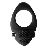 Черное эрекционное виброкольцо Pure Passion Midnight - Lola Games - в Севастополе купить с доставкой