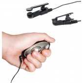 Черные электрические зажимы для сосков Shock Therapy Nipple Clamps - Pipedream - купить с доставкой в Севастополе