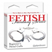 Металлические наручники Beginner s Metal Cuffs - Pipedream - купить с доставкой в Севастополе