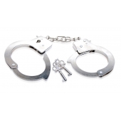 Металлические наручники Beginner s Metal Cuffs - Pipedream - купить с доставкой в Севастополе
