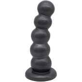 Черная насадка-плаг на харнесс PLATINUM 7 - 19,5 см. - LOVETOY (А-Полимер) - купить с доставкой в Севастополе