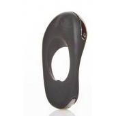 Черное эрекционное виброкольцо с двумя виброэлементами ATOM PLUS - Hot Octopuss - в Севастополе купить с доставкой