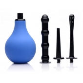 Анальный душ с 3 насадками Premium One-way Valve Anal Douche Set - XR Brands - купить с доставкой в Севастополе