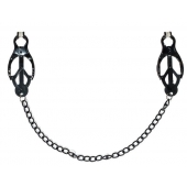 Зажимы на соски Darkside с цепочкой - Lola Games - купить с доставкой в Севастополе