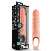 Телесный реалистичный фаллоудлинитель 9 Inch Silicone Cock Sheath Penis Extender - 22,86 см. - Blush Novelties - в Севастополе купить с доставкой