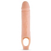 Телесный реалистичный фаллоудлинитель 10 Inch Silicone Cock Sheath Penis Extender - 25,4 см. - Blush Novelties - в Севастополе купить с доставкой