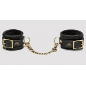 Черные наручники Bound to You Faux Leather Wrist Cuffs - Fifty Shades of Grey - купить с доставкой в Севастополе