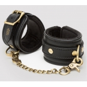 Черные наручники Bound to You Faux Leather Wrist Cuffs - Fifty Shades of Grey - купить с доставкой в Севастополе