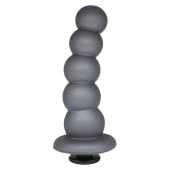 Черная насадка-елочка PLATINUM 6  - 17 см. - LOVETOY (А-Полимер) - купить с доставкой в Севастополе