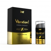 Жидкий интимный гель с эффектом вибрации Vibration! Vodka Energy - 15 мл. - INTT - купить с доставкой в Севастополе