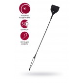 Черный гладкий стек с тонкой ручкой - 48 см. - ToyFa - купить с доставкой в Севастополе