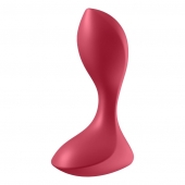 Красный вибромассажёр простаты Satisfyer Backdoor Lover - 14 см. - Satisfyer - в Севастополе купить с доставкой