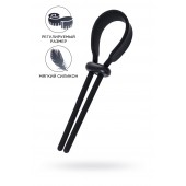 Черное эрекционное лассо на пенис Keb - A-toys - в Севастополе купить с доставкой