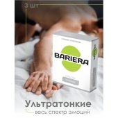 Ультратонкие презервативы Bariera Ultra Thin - 3 шт. - Bariera - купить с доставкой в Севастополе